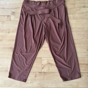Athleta Skyline Pant II Women’s 22W Hearth Rose Joggers Belted NWOT Stretch
